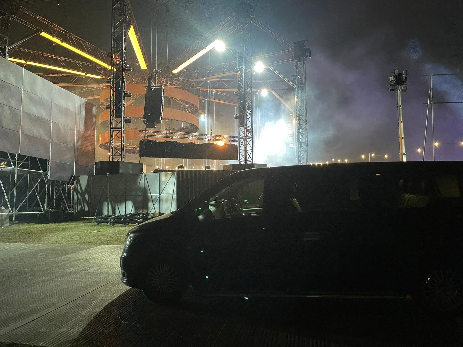 Private Chauffeur for Creamfields 2025 – Artist Transport & Backstage Logistics 4 Halo Stage late-night artist transfers at Creamfields 2025