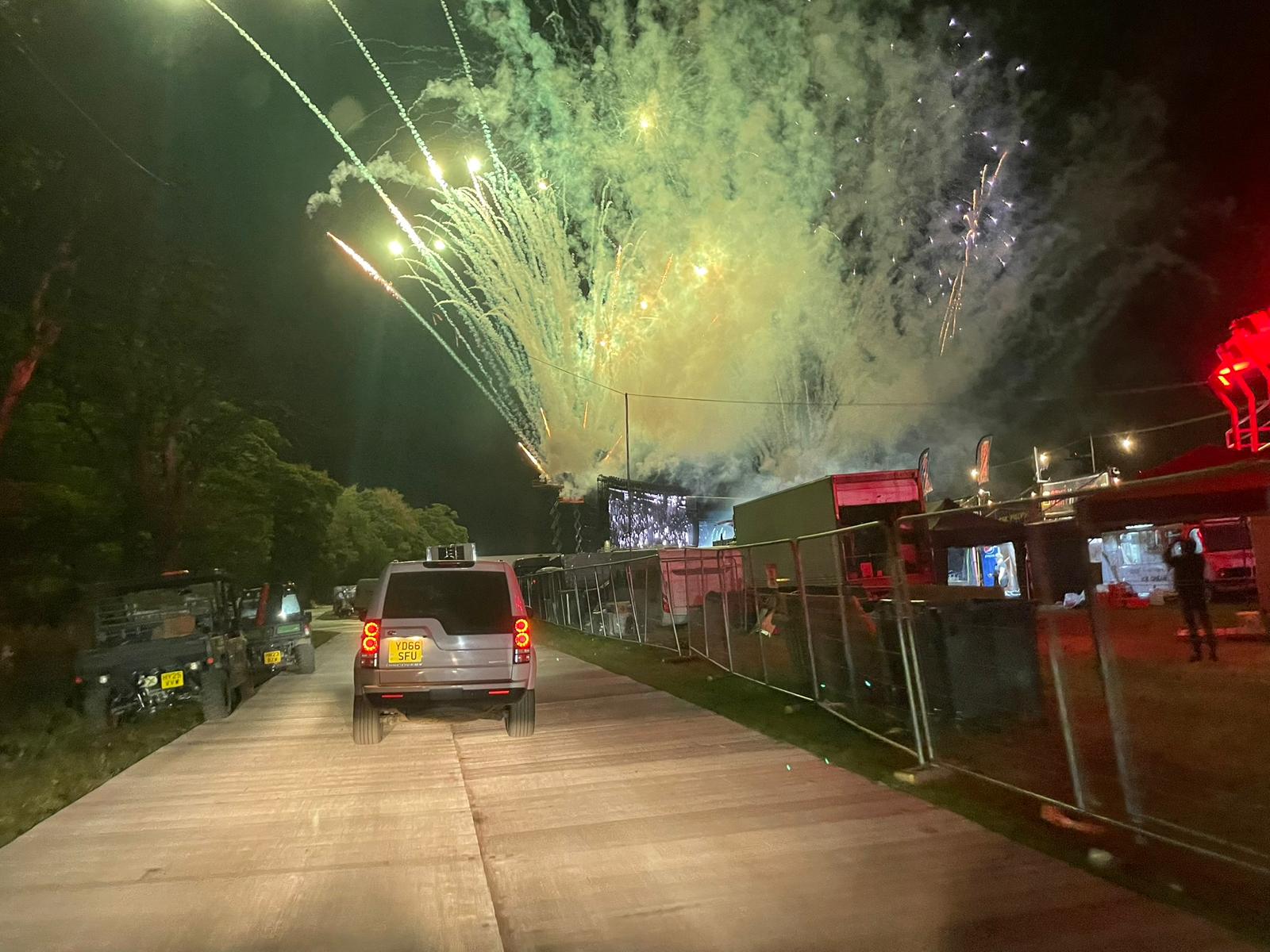 Private Chauffeur for Creamfields 2025 – Artist Transport & Backstage Logistics 1 Backstage chauffeur service at Creamfields 2025 transporting artists between stages